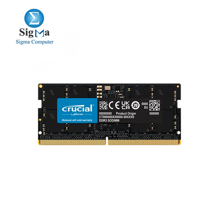 Crucial RAM 16GB DDR5 4800MHz CL40 Laptop Memory CT16G48C40S5